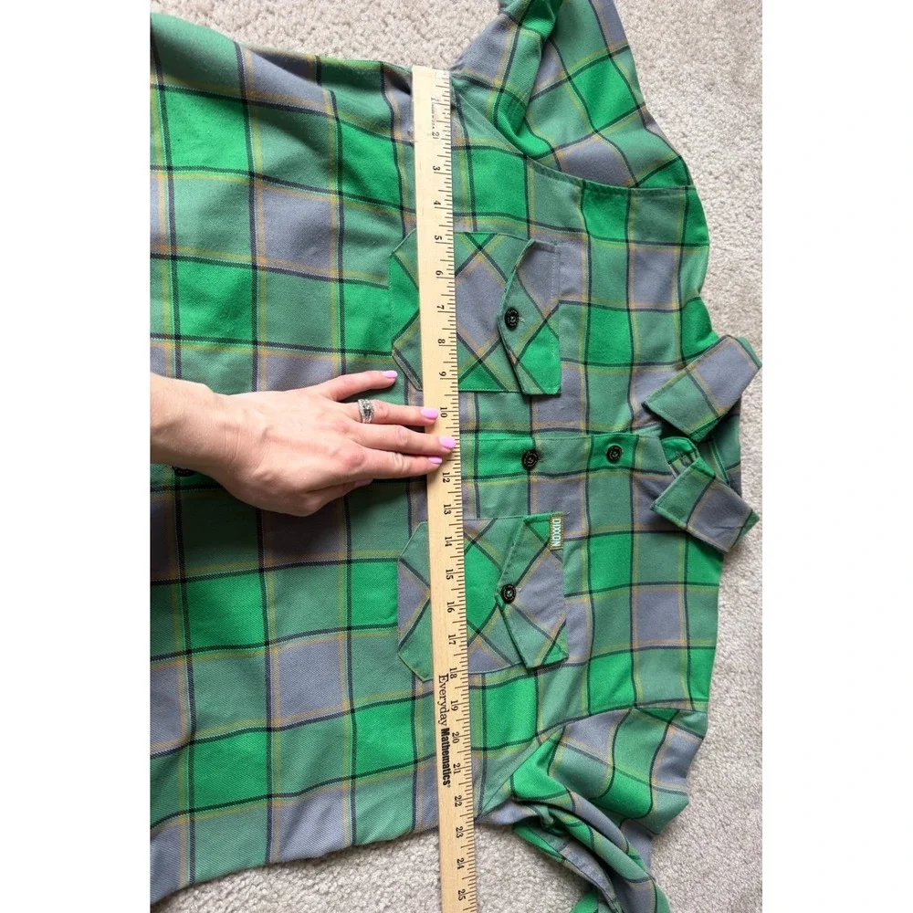 Dixxon Flannel Company The Auld Pub Plaid Mens Shirt Green Large